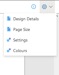 Design details menu entry